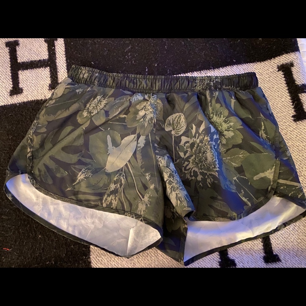 Tropical Print Gym Shorts